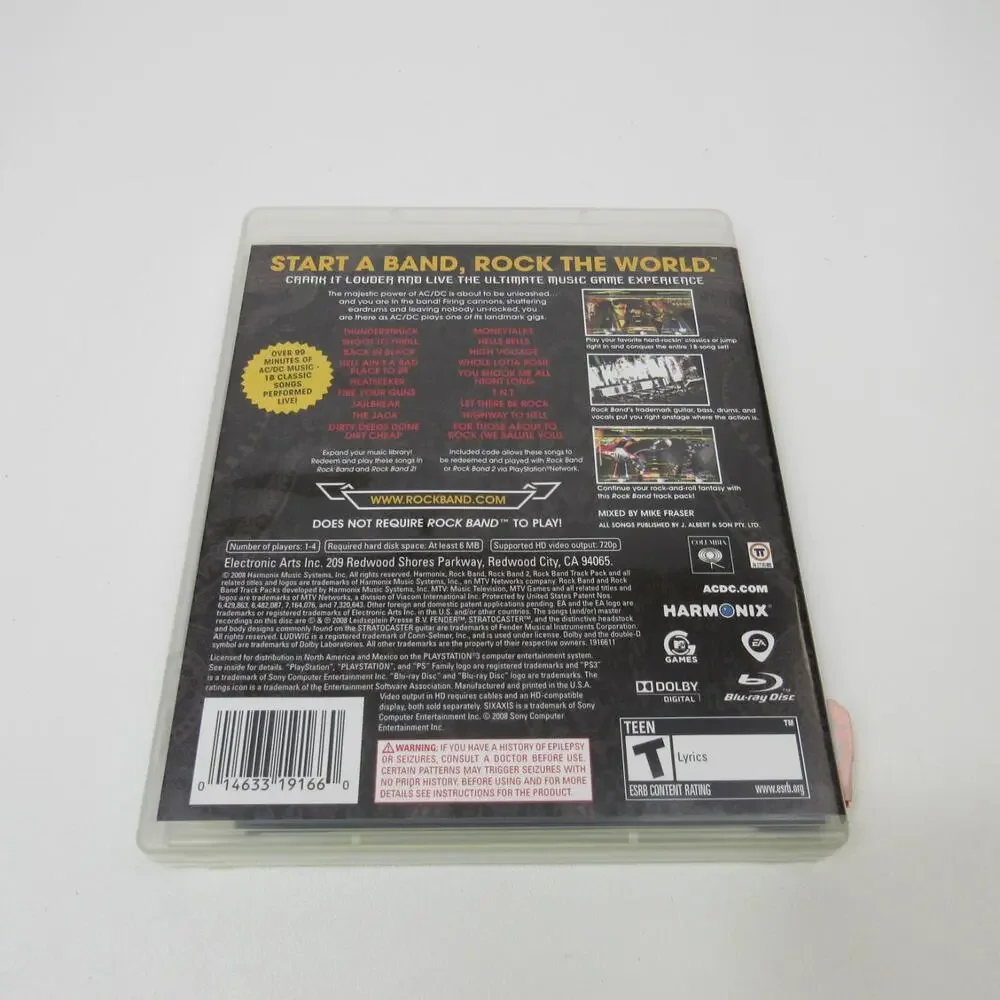 AC/DC Live: Rock Band Track Pack (Sony PlayStation 3,‎ 2008)